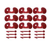 IMIKEYA Gafas Antipicoteo para Pollos 100x, Protección sin Ataduras, Plástico Abs Rojo, Suministros para Granjas, Cuidado de Aves de Corral, Prevención de Conflictos y Color Aleatorio