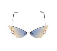 IMIKEYA Gafas de Sol para Mujer Montura Grande Azul de Pc, Diseño Chic y Práctico Adecuado para Actividades al Aire Libre y Vacaciones Playa