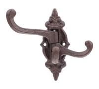 IMIKEYA Gancho de Pared para Colgar Bolsas y Cintas de Pelo Vintage de Hierro Fundido Brazos Giratorios Diseño Elegante y Funcional en Baño o Pared