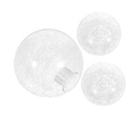 IMIKEYA Glass Dome Lampshade Ceiling 3Pcs Transparent Ball Shade, Easy to Clean, G9 Replacement for Pendant Light and Ceiling Light Atmosphere