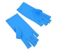 IMIKEYA Guantes Anti-Uv sin Dedos para Manicura 1 Par de Guantes de Spandex Azul Protección Eficaz contra Rayos Ultravioleta Transpirables y Elásticos para Decoración de Uñas