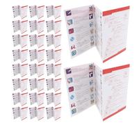 IMIKEYA Guía de Primeros Auxilios de Bolsillo para Mochileros y Exploradores, Manual de Supervivencia Ligero de Papel 40 Piezas y Técnicas de Autorrescate
