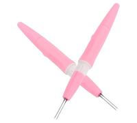 IMIKEYA Herramienta de Fieltro Portátil con 2 Agujas Tipo Bolígrafo para Manualidades de Lana, Aleación y Plástico, Adecuado para Principiantes y Artesanos en Labores Creativas
