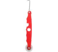 IMIKEYA Herramienta para Reparación de Mosquiteros Rodillo Estriado de Plástico Rojo, Diseño para Enrollar y Quitar Mallas en Puertas y Ventanas de Patio