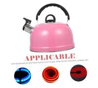 IMIKEYA Hervidor de Agua Acero Inoxidable con Mango Aislante Caldera Silbante para Gas y Vitrocerámica Tetera Portátil Resistente y Segura para Hervir Líquidos