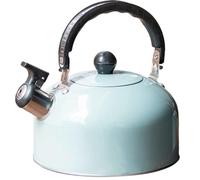 IMIKEYA Hervidor de Agua Silbador de 3l de Acero Inoxidable con Base Plana y Asa Ligera Fácil de Limpiar para Uso Doméstico y Cocina
