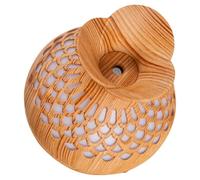 IMIKEYA Humidificadores alimentados por USB de 300 ml para dormitorio, diseño retro, difusor de niebla de aromaterapia con efecto de madera hueca y acabado suave, funcionamiento silencioso que evita