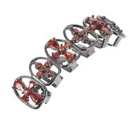 IMIKEYA Joyas de Tirantes Oscuros para Halloween Parrillas Dentales de Vampiro Amuletos para Dientes Accesorios de Disfraces para Hombres y Mujeres