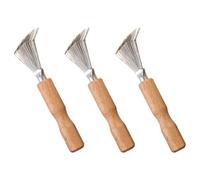 IMIKEYA Juego de 3 Peines Airbag para Limpieza de Cepillos y Removedor de Vello Herramienta Compacta y Ligera Color Amarillo para Cuidado del Cabello Casa y Peluquería