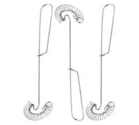 IMIKEYA Juego de 3 Pequeños Batidores Manuales de Acero Inoxidable Diseño de Resorte, Herramienta Compacta para Batir Huevos en Cocina y Repostería Reutilizable