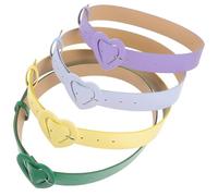 IMIKEYA Juego de 4 Cinturones Ajustables para Mujer, de Cuero Artificial Hebilla Decorativa, Cómodos y Elegantes para Vestidos y Faldas en Fiestas