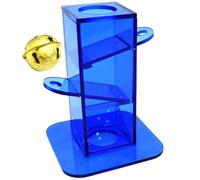 IMIKEYA Juguete para Desarrollo de Inteligencia de Entrenamiento para Loros Campana, Acrílico Seguro y Fácil de Usar y Búsqueda de Alimento en Aves