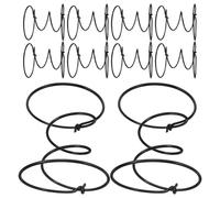 IMIKEYA Kit de 10 Piezas de Resortes para Muebles en Acero Negro Estructura Independiente, Fácil Instalación y Resistencia Deformación para Sofá y Silla en Casa U Oficina