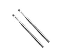 IMIKEYA Kit de 2 Palillos de Oreja de Acero Inoxidable para Eliminación de Cerumen, Fácil de Limpiar y Alta Durabilidad, Adecuado para Uso en Casa y Consultorios Médicos