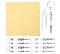 IMIKEYA Kit de Reparación de Gafas Tornillos y Tuercas Metálicas 120 Piezas para Montura y Soporte Nasal Caja Organizadora Compatible Gafas de Sol y Monturas sin Marco