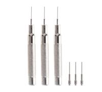 IMIKEYA Kit de Reparación de Relojes y Juego de Agujas de Punzonado Herramienta Manual de Acero Inoxidable para Ajuste y Cambio de Baterías en Correas de Reloj