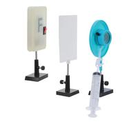 IMIKEYA Kit Experimental Óptico con Lente de Agua Ajustable y Soporte Material Didáctico para Enseñanza de Física Herramienta de Refracción y Medición de Distancia Focal para