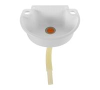 IMIKEYA Lavabo de Pared pequeño: Lavabo de baño Compacto con Tubo de Agua - Lavamanos esquinero Flotante para baños pequeños y Apartamentos -