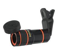 IMIKEYA Lente de Enfoque Largo 8X Portátil para Teléfono Móvil Lente Telescópica Negra Compatible Mayoría de Smartphones Adecuado para Viajes Videojuegos y Fotografía