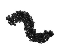 IMIKEYA Lentejuelas Artesanales Negras de Plástico Redondas de 6mm para Manualidades y Proyectos de Arte Brillo y Diseño Brillante