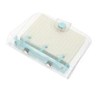 IMIKEYA Libreta Pequeña Portátil Transparente 3 Anillas, Mini Cuaderno para Estudiantes, Bloc de Notas de Hojas Sueltas Azul, Accesorio de Papelería para Viaje y Planificación