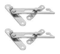 IMIKEYA Limitador y Control de Apertura de Ventana Abatible de Acero Inoxidable 2piezas para Seguridad Optimización de Flujo de Aire y Ajuste