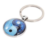 IMIKEYA Llavero de Aleación con Símbolo Yin Yang, Adorno Creativo y Único para Bolso, Decoración Resistente que No se Desvanece, Adecuado para Ocasiones