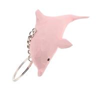 IMIKEYA Llavero de Delfín de Madera Rosa Hecho a Mano, Adorno Creativo y Lindo para Llaves o Decoración de Bolso, Accesorio Adecuado para Mujeres