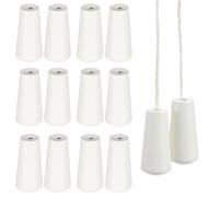 IMIKEYA - Lote de 12 borlas de plástico para cordón de tiro de cortinas, colgantes decorativos para persianas y cortinas, fáciles de instalar