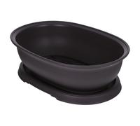 IMIKEYA Maceta Ovalada de Plástico para Suculentas Bandeja, Resistente y Adecuada para Oficina y Alféizar, Diseño Simple y Funcional para Plantas