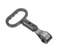 IMIKEYA Manija de Repuesto para Autobús Gris Ovalada, Anillo de Mano Resistente de Plástico para Manijas de Asistencia del Metro y Vehículo, 10 Unidades para Transporte Público y