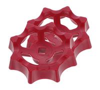 IMIKEYA Manija de Válvula de Compuerta de Plástico Roja Orificio Cuadrado 7Mm X 7Mm 2 Unidades Accesorio para Grifo de Agua y Manija Exterior del Grifo Repuesto para Rueda de Mano