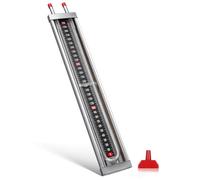 IMIKEYA Manómetro de Tubo en U Acero Inoxidable 0-3000 Pa Probador de Vacío Medidor Diferencial Presión para Tuberías Gas Uso Doméstico Industrial