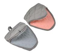 IMIKEYA Manoplas de Silicona para Cocina 2 Piezas Diseño Pez Antideslizante Acolchadas con Algodón Resistentes al Calor para Horno y Microondas Pinzas Aislantes Térmicas para Barbacoa