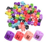 IMIKEYA Marcadores De Tamaño Para Perchas De Ropa Plásticos 80 Piezas Anillos De Colores Visibles Para Organización Y Gestión De Armarios Y Tiendas Minoristas