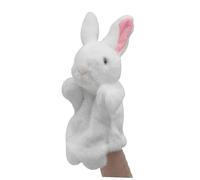 IMIKEYA Marioneta de Mano de Peluche Conejo de Color Claro Clásico, Muñeco Suave, Títere Narrador de Cuentos, Juguete de rol para Imaginación y Juego Interactivo, Obsequio Infantil