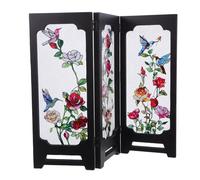 IMIKEYA Mini Biombo Plegable Acrílico de 3 Paneles Estilo Chino, Pantalla Decorativa Pequeña para Escritorio, Divisor de Privacidad Portátil, Adorno Funcional para Hogar y Oficina