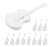 IMIKEYA Mini Guitarra de Resina en Color Claro para Casa de Muñecas, Decoración Ligera y Detallada, Adecuado para Educación Musical Temprana y Exhibición Artística