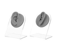 IMIKEYA Modelo De Oído Simulado De Silicona Blanda para Práctica De Piercing con Soporte para Exhibición para Principiantes Joyería y Acupuntura