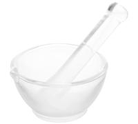 IMIKEYA Mortero Químico de Vidrio 60mm para Laboratorio y Farmacia, Mortero Medicinal para Triturar y Moler Pastillas, Recipiente de Vidrio para Molienda Doméstica y Experimentos