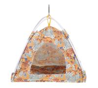 IMIKEYA Nido Colgante para Loros Pequeños M, Hamaca para Pájaros de Tela Resistente sin Color, Escondite Cómodo para Dormir, Suministros para Mascotas Diseño Tipo Tienda para Jaulas