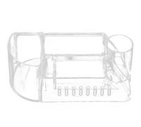 IMIKEYA Organizador Transparente para Brocas de Uñas, Caja Portátil de PC para Almacenamiento de Herramientas de Manicura, Soporte Compacto para Salón y Uso Doméstico, Expositor Práctico