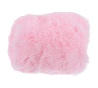 IMIKEYA Parabrisas Peludo a Prueba de Viento para Micrófono Compatible con Sennheiser Mk4, Funda Protectora de Felpa Artificial Densa Color Rosa para Grabación y Entrevistas al Aire