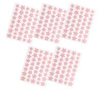 IMIKEYA Parches para Granos en Forma de Estrella Adhesivos Faciales Invisibles para Acné 5 Unidades Rojas Portátiles y Compatibles Maquillaje Ideales para Cuidado Facial y Reducción