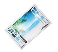 IMIKEYA Pegatina de Pvc y Resistente al Desvanecimiento de Ventana Falsa 3d Diseño y Natural para de Pared en Ventana o Puerta