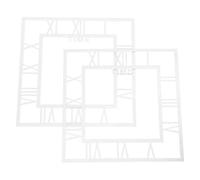 IMIKEYA Pegatina de Reloj de Pared Autoadhesiva 20 Cm Espejo Plateado 2 Piezas, Números Romanos Grandes para Decoración Moderna de Sala, Dormitorio y Oficina, Calcomanías DIY Decorativas