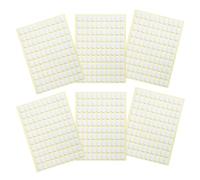 IMIKEYA Pegatinas para Uñas Postizas Adhesivo Doble Cara Transparente Ovalado 6 Hojas Soporte para Tips Francés Decoración Manicura Profesional