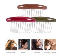 IMIKEYA Peines Laterales Antideslizantes para Peinados Set de 3 Piezas Colores Surtidos Accesorio Cabello Dientes Firmes Adecuado para Uso Diario y Eventos
