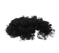 IMIKEYA Peluca Afro Sintética Rizada Negra Corta con Flequillo Postizo para Mujer Adecuado para Cosplay y Fiestas Cabello Rizado Africano Mayor Pelucas Cortas para Mujer