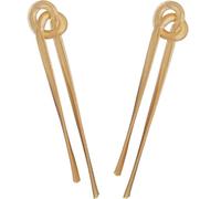 IMIKEYA Pendientes Colgantes de Cadena para Mujer Diseño de Nudo y Borlas en Color Dorado Ligeros y Cómodos Joyería de Moda Adecuado para Uso Diario y Fiestas 1 Par